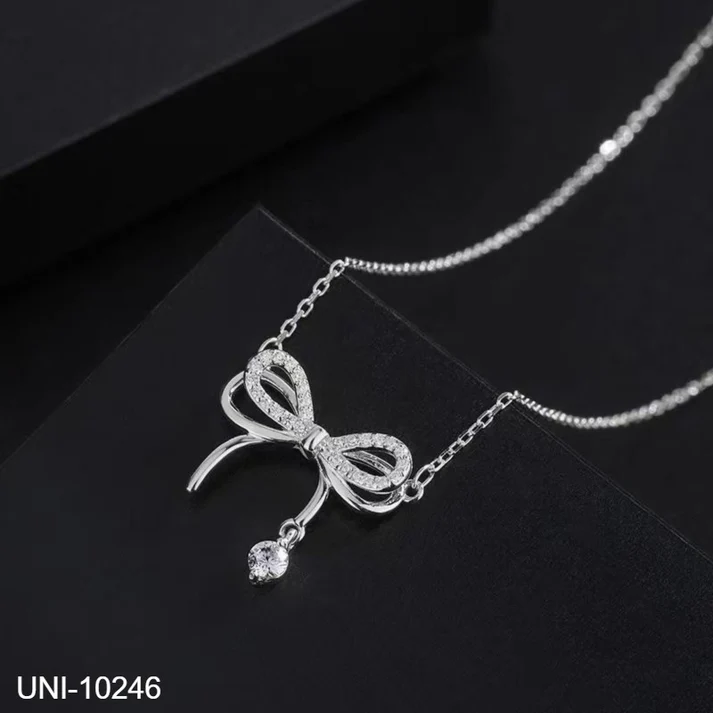 Flash Bow Silver - Necklace